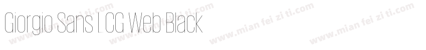Giorgio Sans LCG Web Black字体转换